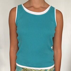 Double layer blue tank